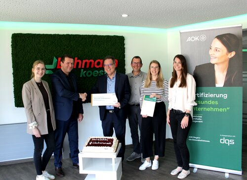 Renewed gold certification in occupational health management for Lohmann-koester